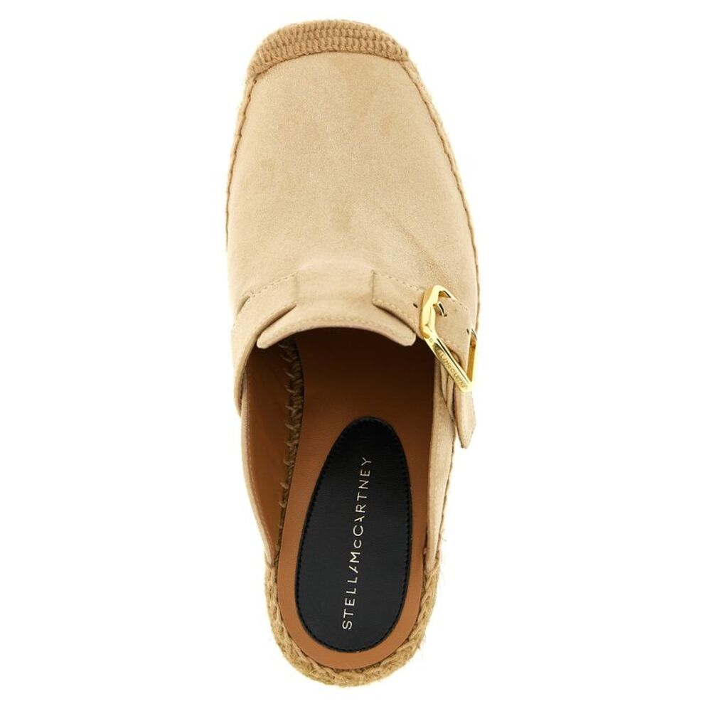 Stella McCartney Beige Viscose Wedge Women's Sandals - Picture 4 of 4